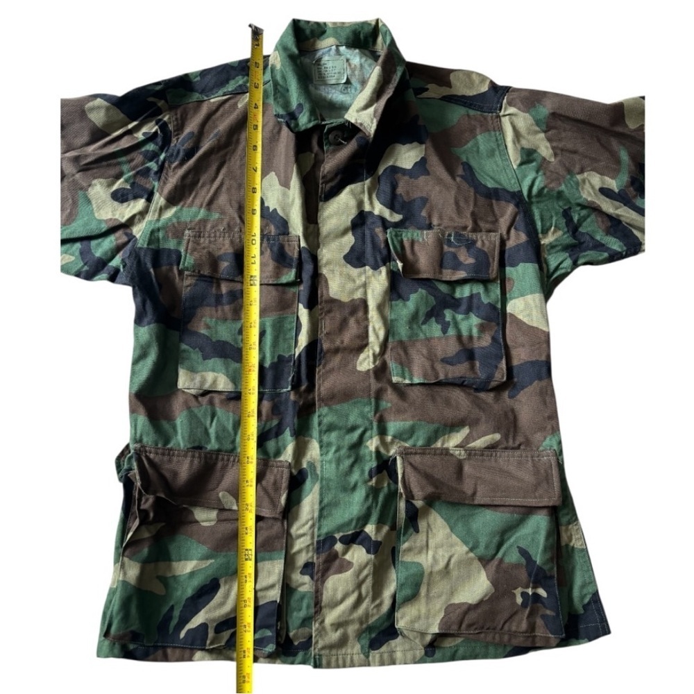 BDU Men's Woodland Camouflage Pattern Button Down Military & Field Jacket Size S - Picture 9 of 9
